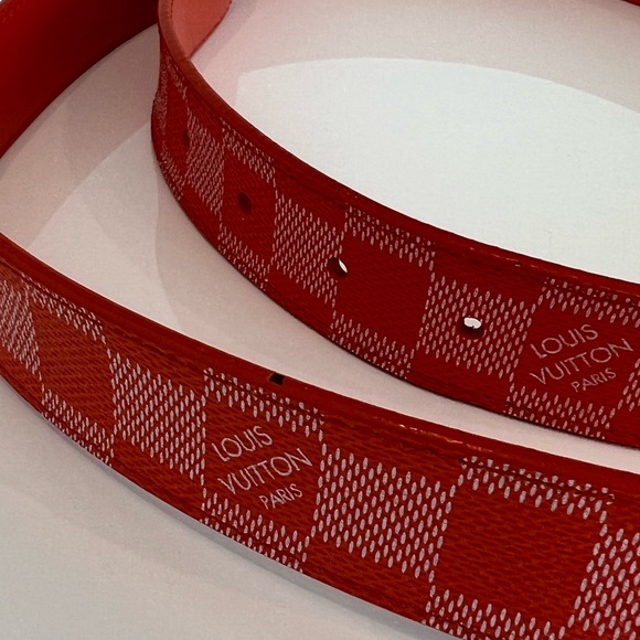 LOUIS VUITTON ORANGE BELT SIZE 90 - Picture 13 of 17